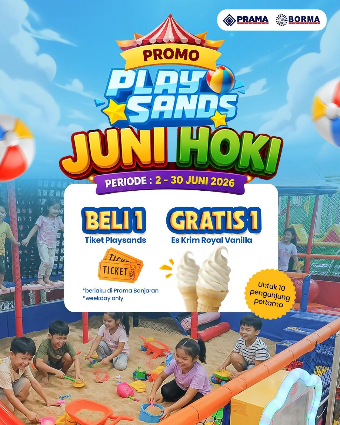Promo Juni Hoki Borma Tikma Area Bermain Anak Juni 2026